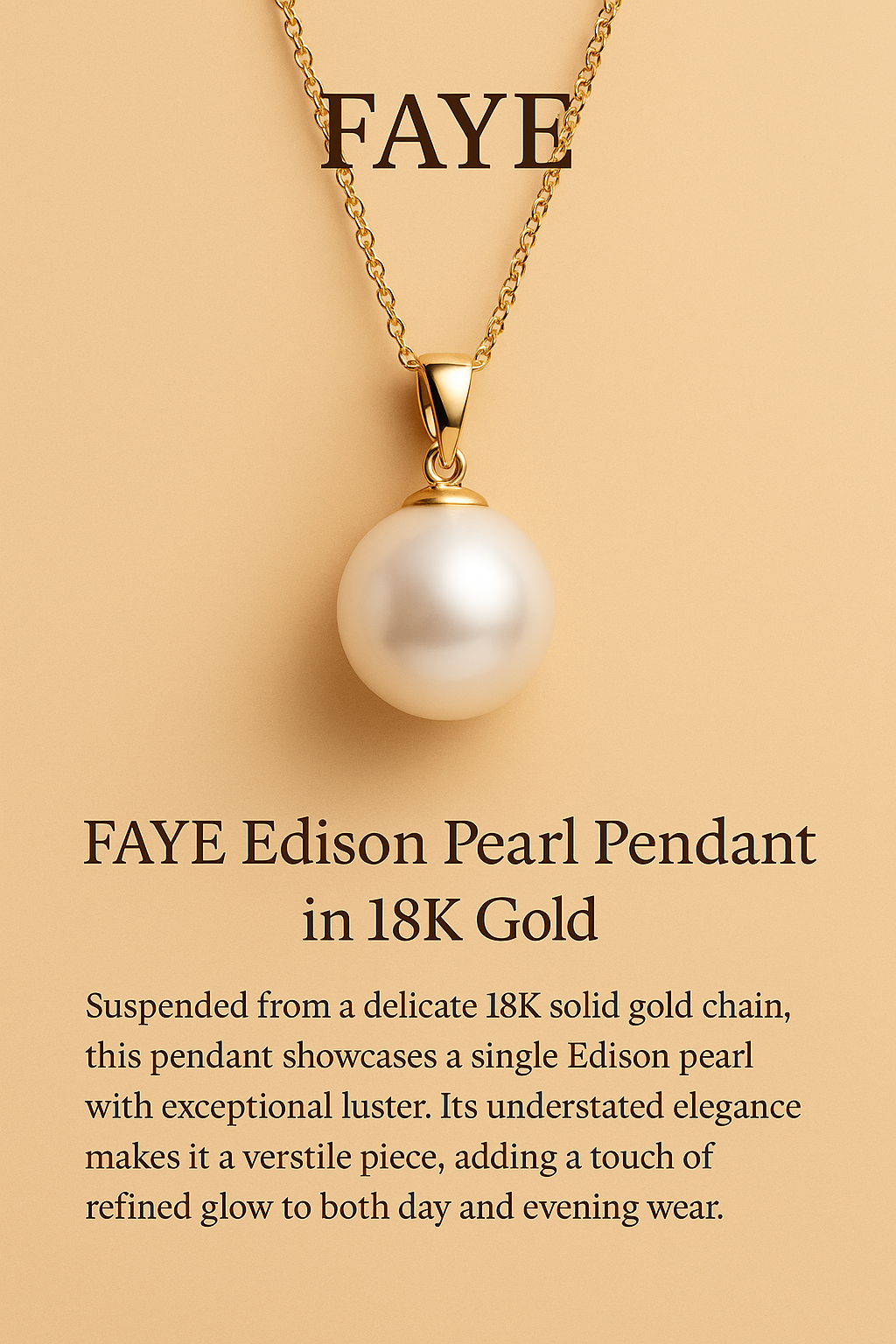 The Faye 10mm Pearl Necklace